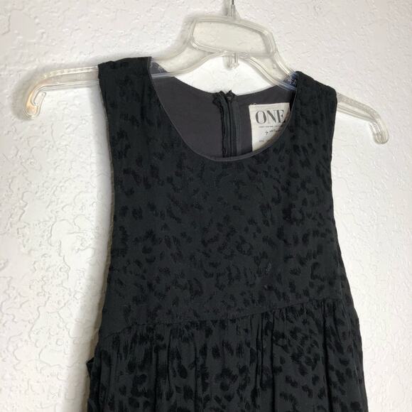 One Teaspoon black whiskey animal print sleeveless romper size Small - Picture 4 of 16
